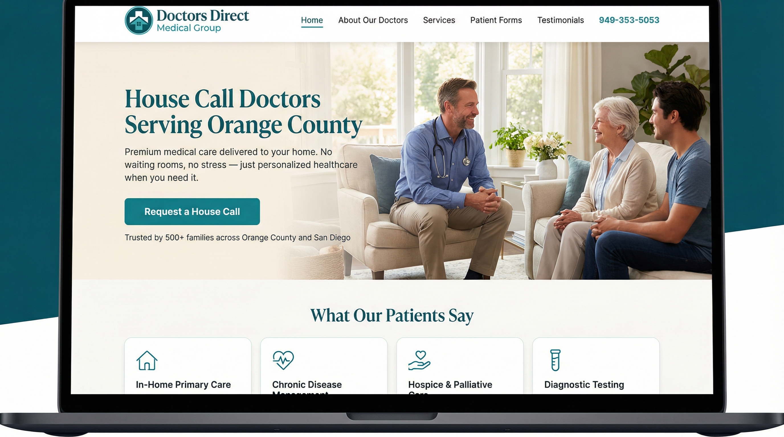 Doctor Direct Medical Group website preview