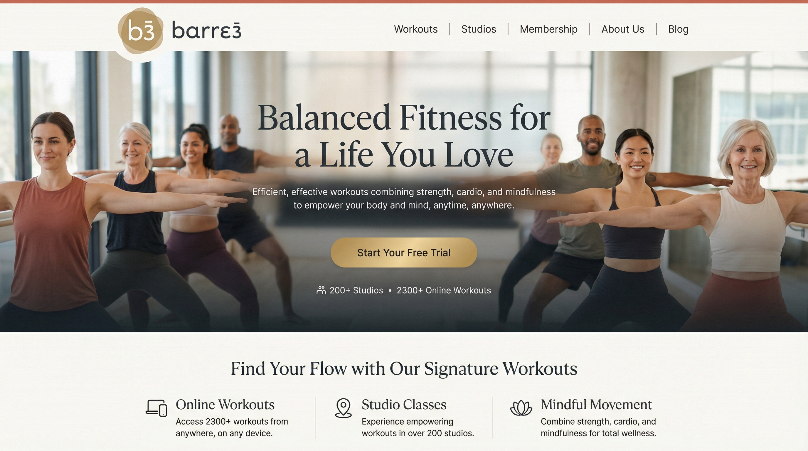 barre3 website preview