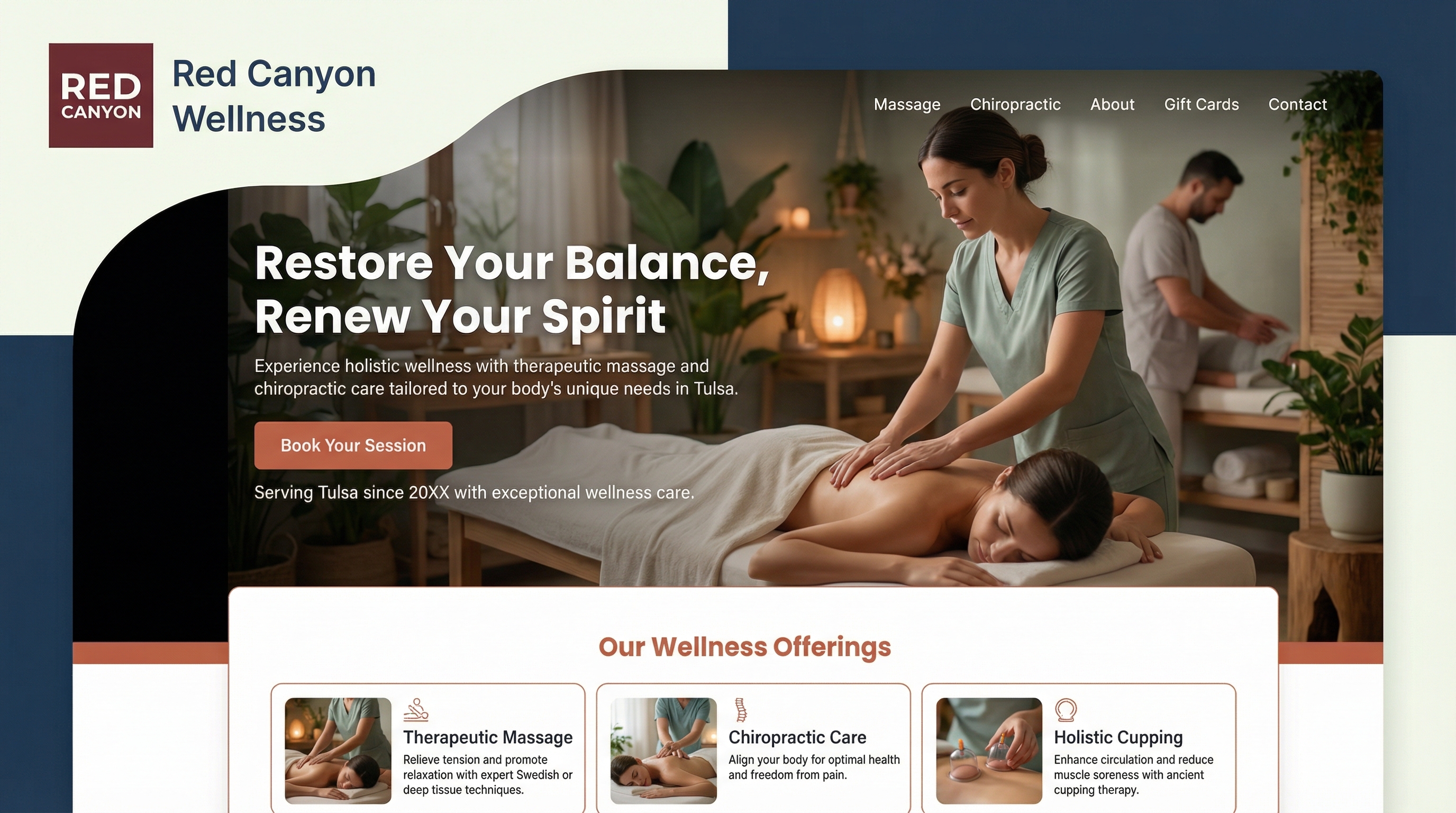 Red Canyon Wellness website preview