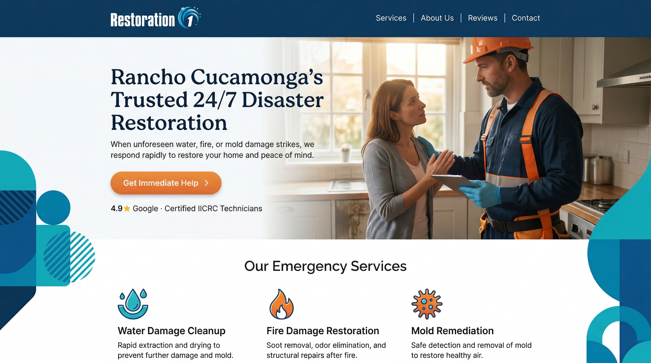 Restoration 1 of Rancho Cucamonga website preview