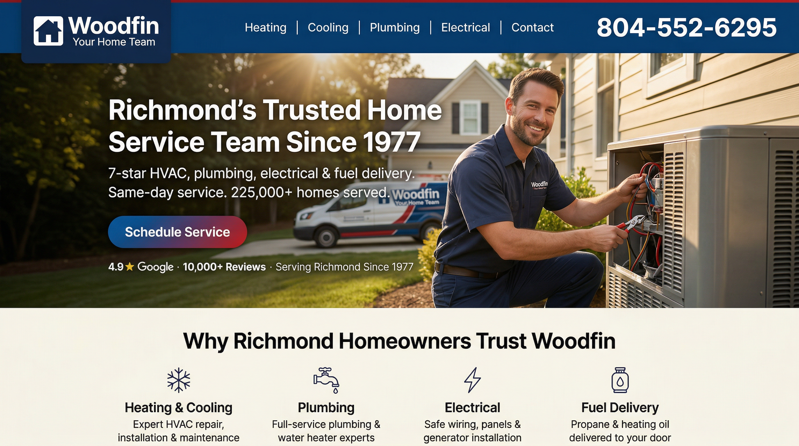 Woodfin - Your Home Team website preview