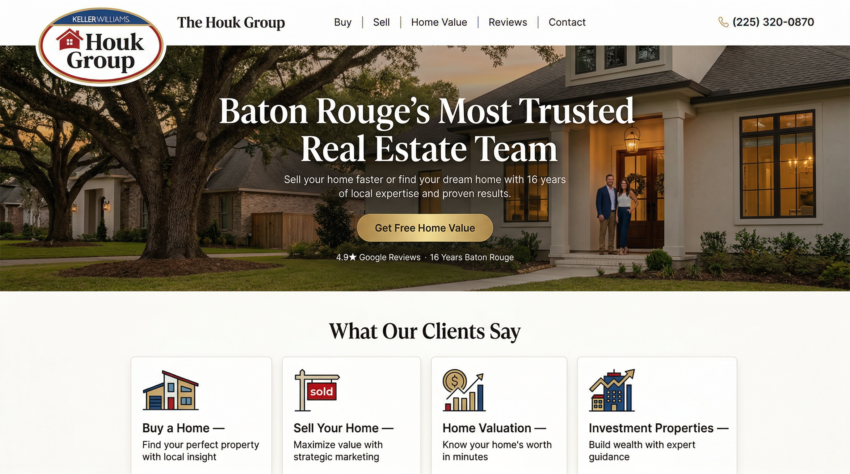 The Houk Group website preview